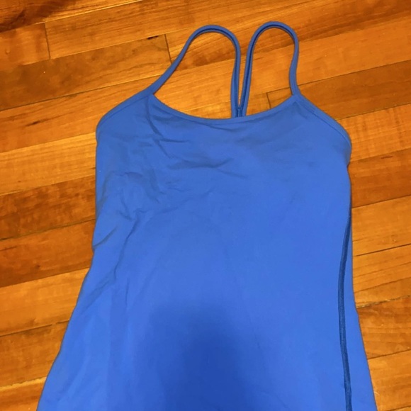 Lululemon Power Y Tank (Luon) Pool Party Size 4 - Picture 2 of 6